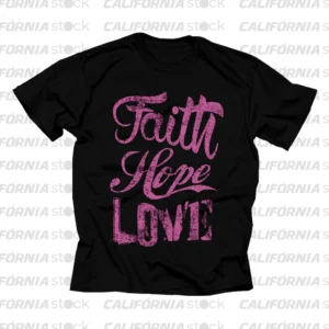 CAMISETA FAITH HOPE LOVE