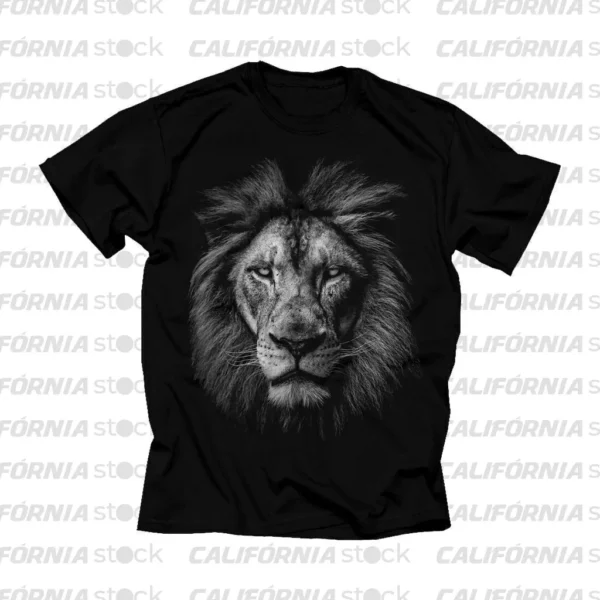 CAMISETA LEÃO CINZA