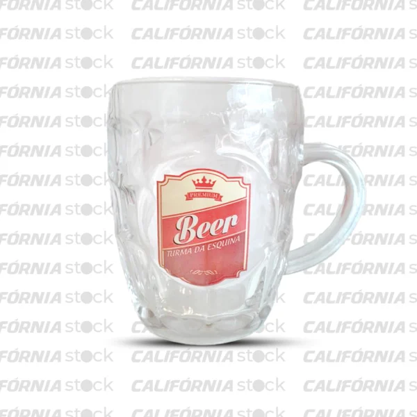 Caneca de Vidro Premium Beer Turma da Esquina 500ml